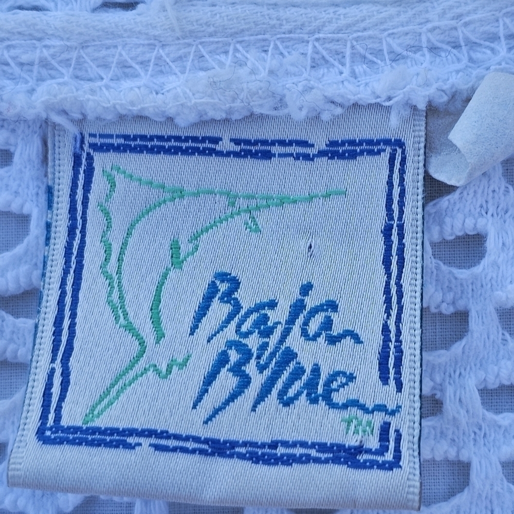 Baja blue crochet white jacket with hood size - Picture 3 of 10